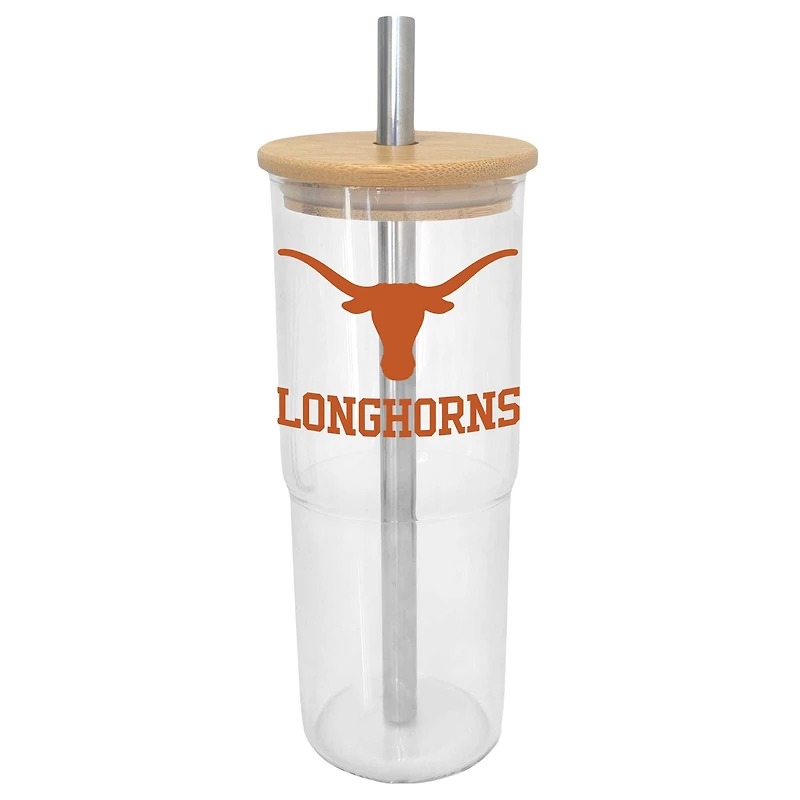 Texas Longhorns 24oz. Glass Tumbler