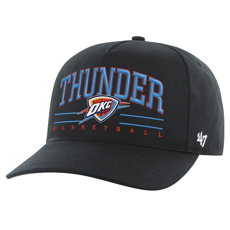 Men's '47 Black Oklahoma City Thunder Core Roscoe Hitch Adjustable Hat