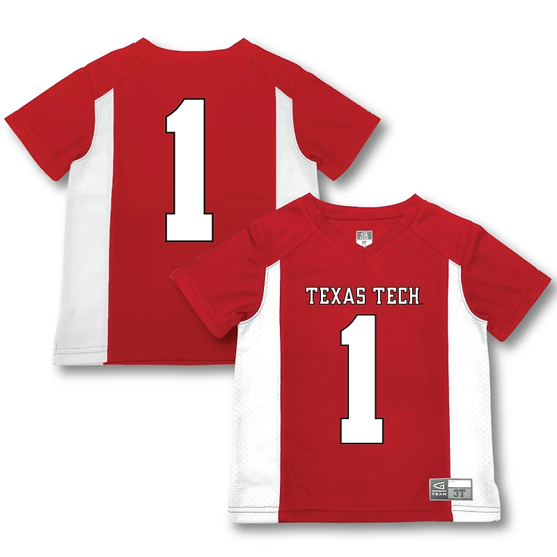 Toddler Garb #1 Red Texas Tech Red Raiders Football Jersey