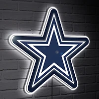 Dallas Cowboys LED Team Logo Shaped Lighted Wall Sign