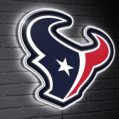 Houston Texans LED Team Logo Shaped Lighted Wall Sign