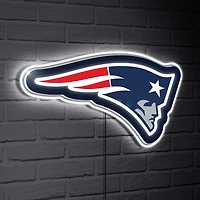 New England Patriots LED Team Logo Shaped Lighted Wall Sign
