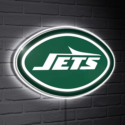 New York Jets LED Team Logo Shaped Lighted Wall Sign