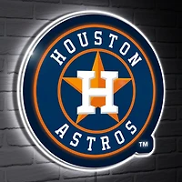 Houston Astros LED Team Logo Shaped Lighted Wall Sign