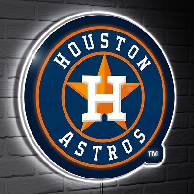 Houston Astros LED Team Logo Shaped Lighted Wall Sign