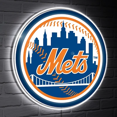 New York Mets LED Team Logo Shaped Lighted Wall Sign