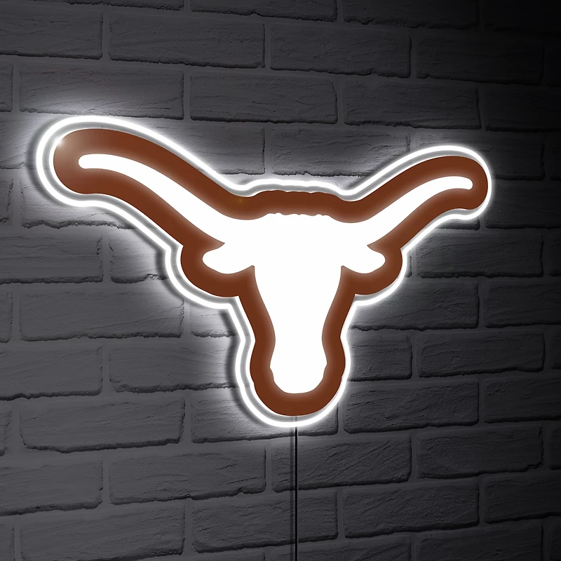 Texas Longhorns LED Team Logo Shaped Lighted Wall Sign