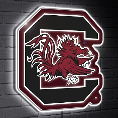 South Carolina Gamecocks LED Team Logo Shaped Lighted Wall Sign