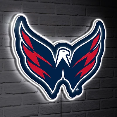 Washington Capitals LED Team Logo Shaped Lighted Wall Sign