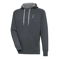 Men's Antigua Charcoal San Diego FC Victory Raglan Pullover Hoodie