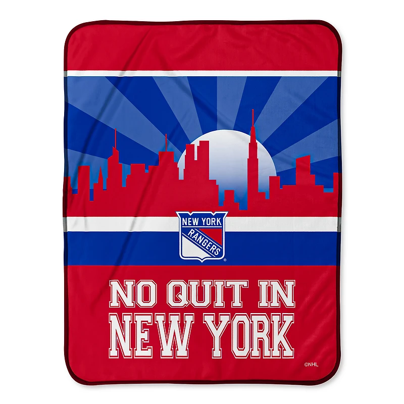 Chad & Jake New York Rangers No Quit 30" x 40" Skyline Blanket