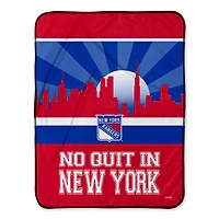 Chad & Jake New York Rangers No Quit 30" x 40" Skyline Blanket