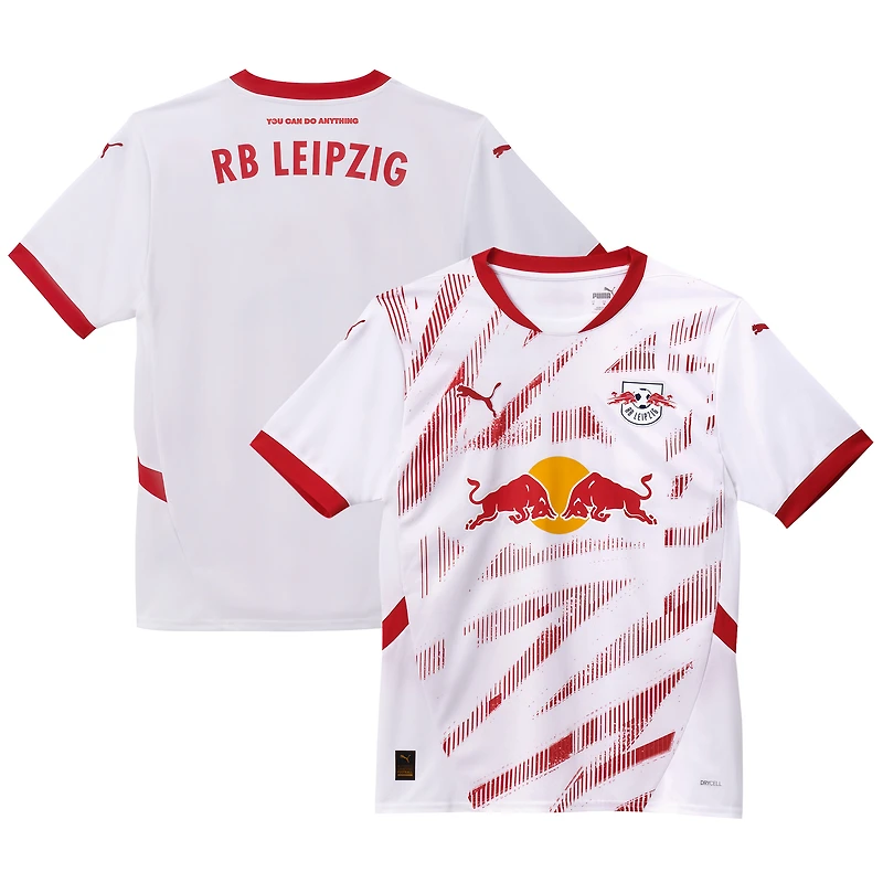 Men's Puma White RB Leipzig 2024/25 Home Replica Jersey