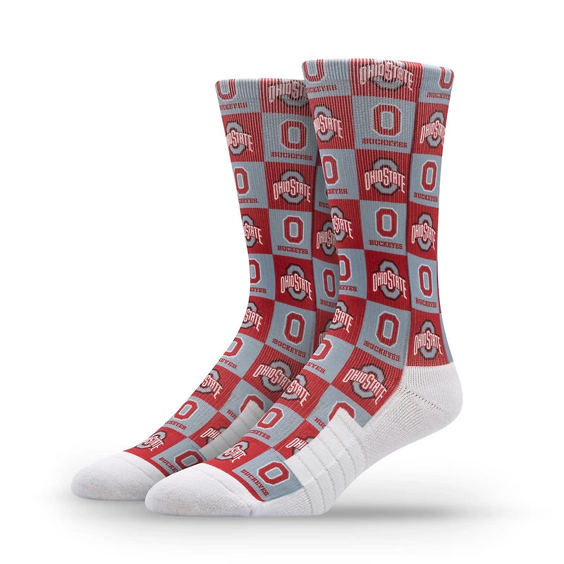 Unisex Strideline Ohio State Buckeyes Premium 70's Bedding Crew Socks
