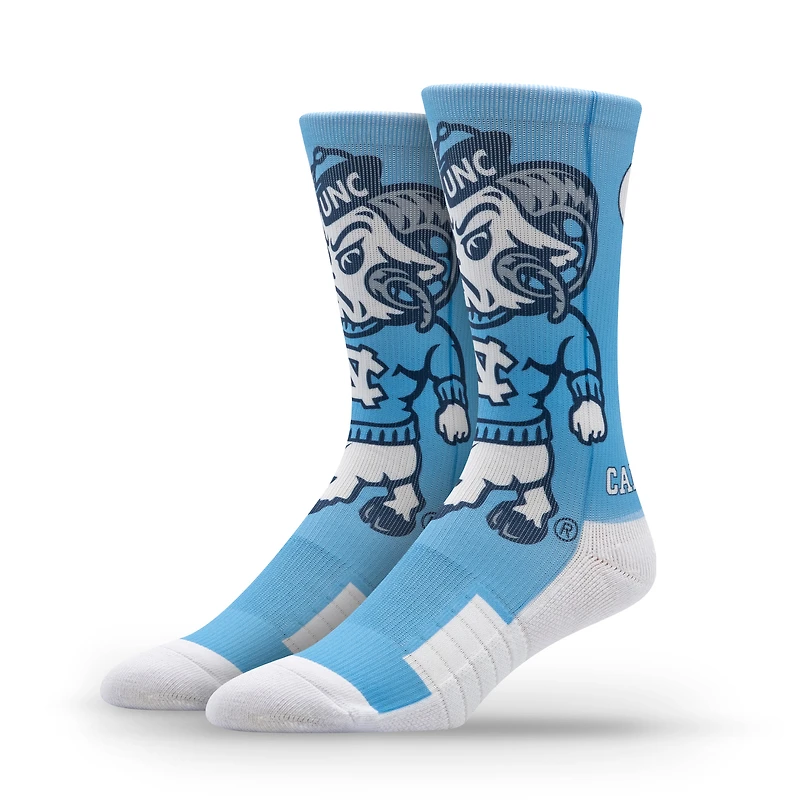 Unisex Strideline North Carolina Tar Heels Premium Mascot Crew Socks