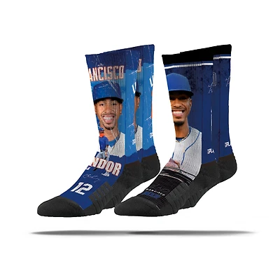 Unisex Strideline Francisco Lindor  New York Mets Premium 2-Pack Full Slub Crew Socks