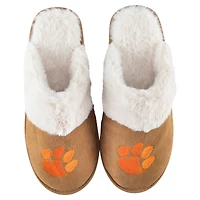 Women's ZooZatz Clemson Tigers Faux Fur Slippers
