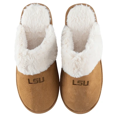 Women's ZooZatz LSU Tigers Faux Fur Slippers