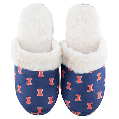 Women's ZooZatz Illinois Fighting Illini Faux Fur Slippers
