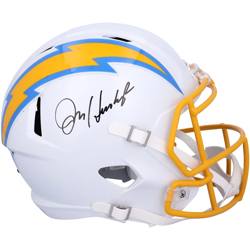 Jim Harbaugh Los Angeles Chargers Autographed Speed Replica Helmet