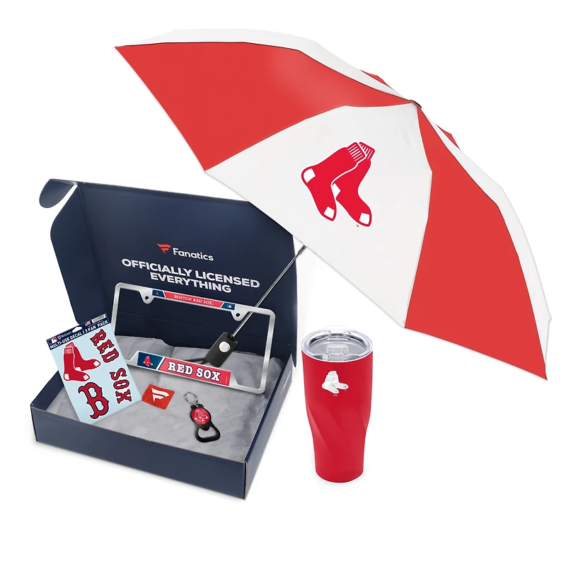WinCraft Boston Red Sox Fanatics Pack Elevated Automotive-Themed Gift Box - $91+ Value