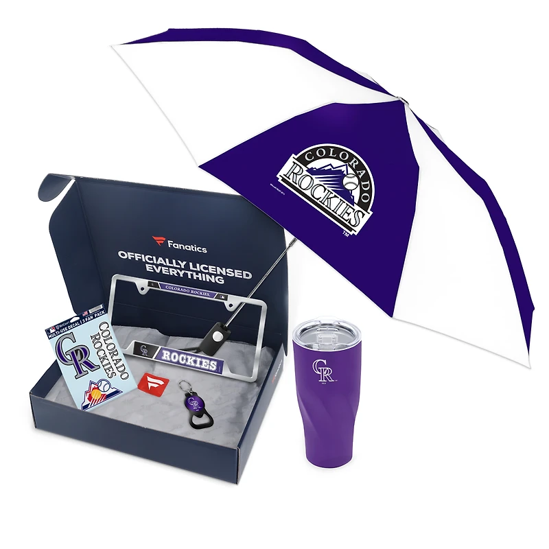 WinCraft Colorado Rockies Fanatics Pack Elevated Automotive-Themed Gift Box - $91+ Value