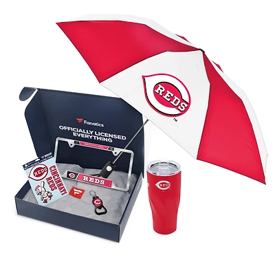 WinCraft Cincinnati Reds Fanatics Pack Elevated Automotive-Themed Gift Box - $91+ Value