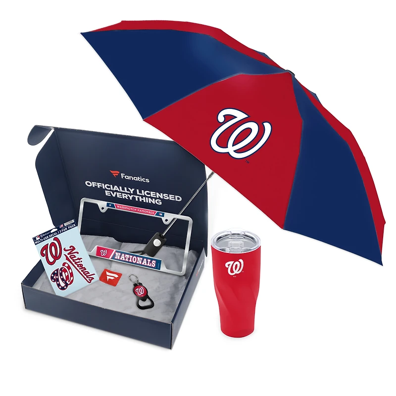 WinCraft Washington Nationals Fanatics Pack Elevated Automotive-Themed Gift Box - $91+ Value