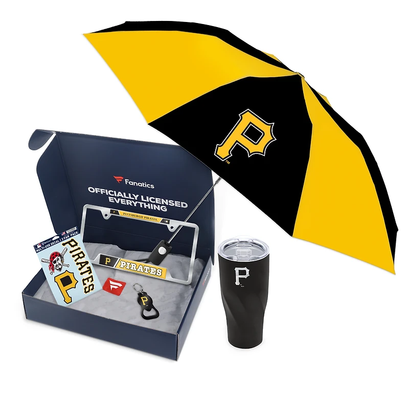 WinCraft Pittsburgh Pirates Fanatics Pack Elevated Automotive-Themed Gift Box - $91+ Value