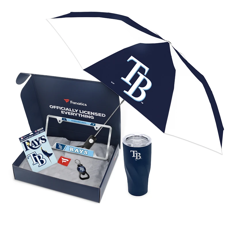 WinCraft Tampa Bay Rays Fanatics Pack Elevated Automotive-Themed Gift Box - $91+ Value