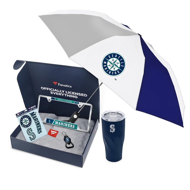 WinCraft Seattle Mariners Fanatics Pack Elevated Automotive-Themed Gift Box - $91+ Value