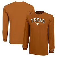 Youth Champion Texas Orange Longhorns Arch Over Logo Long Sleeve T-Shirt