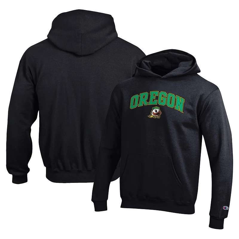 Youth Champion Black Oregon Ducks Campus Pullover Hoodie