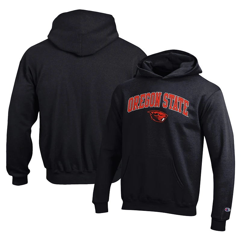 Youth Champion Black Oregon State Beavers Campus Pullover Hoodie