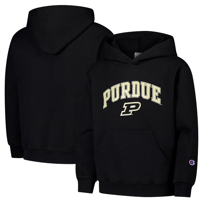 Youth Champion Black Purdue Boilermakers Campus Pullover Hoodie