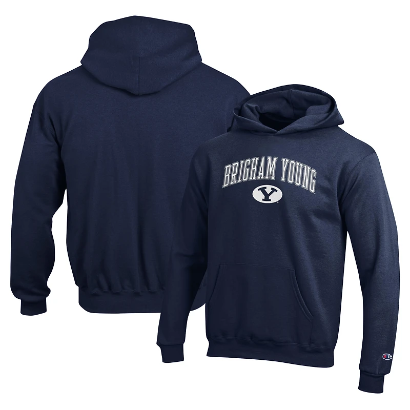 Youth Champion Navy BYU Cougars Campus Pullover Hoodie