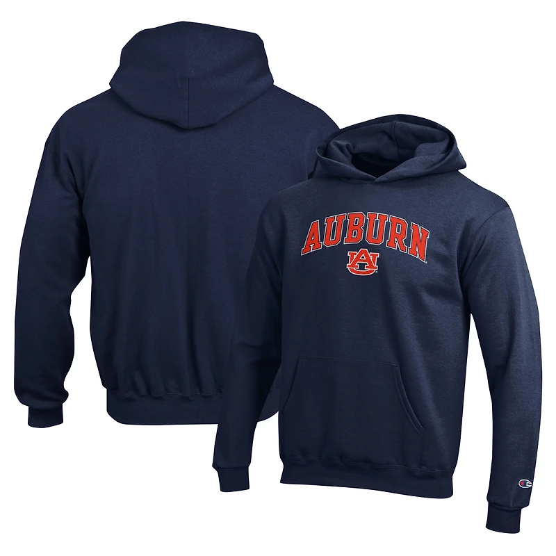 Youth Champion Navy Auburn Tigers Campus Pullover Hoodie