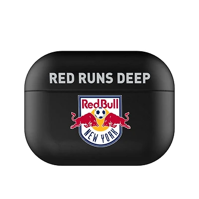 Black New York Red Bulls Insignia AirPods Case Cover