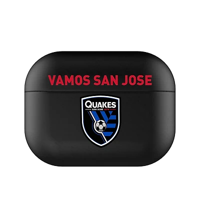 Black San Jose Earthquakes Insignia AirPods Case Cover