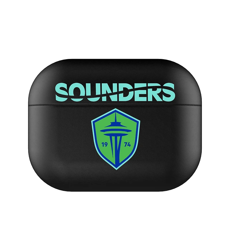 Black Seattle Sounders FC Insignia AirPods Case Cover