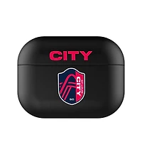 Black St. Louis City SC Insignia AirPods Case Cover