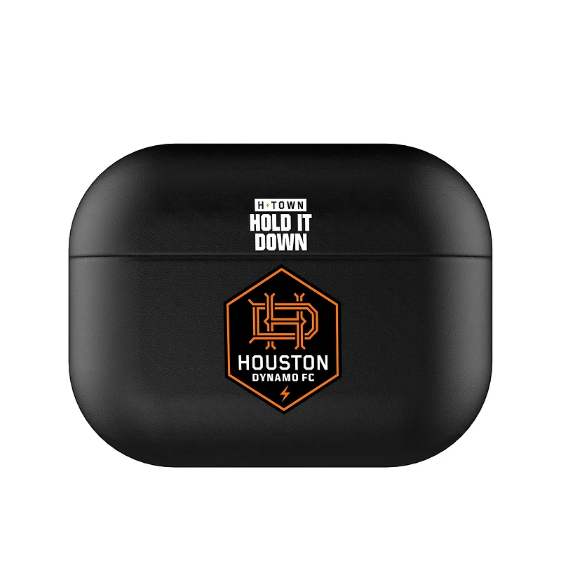 Black Houston Dynamo FC Insignia AirPods Case Cover