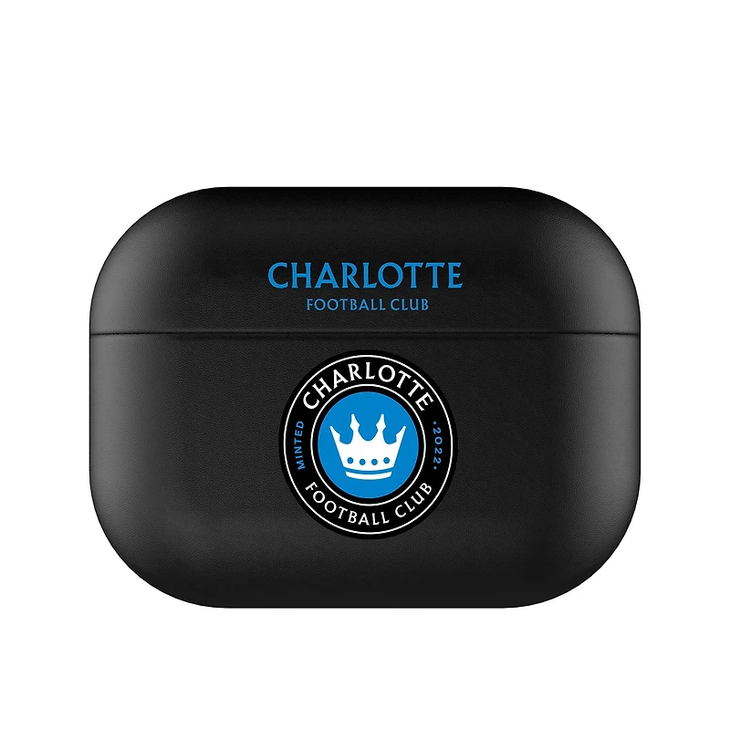 Black Charlotte FC Insignia AirPods Case Cover