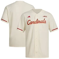 Men's adidas  Cream Louisville Cardinals Replica Baseball Jersey