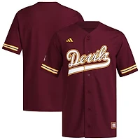 Men's adidas  Maroon Arizona State Sun Devils Reversible Retro Full-Button Baseball Jersey