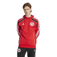 Men's adidas Red New York Red Bulls 2025 Travel Pullover Hoodie