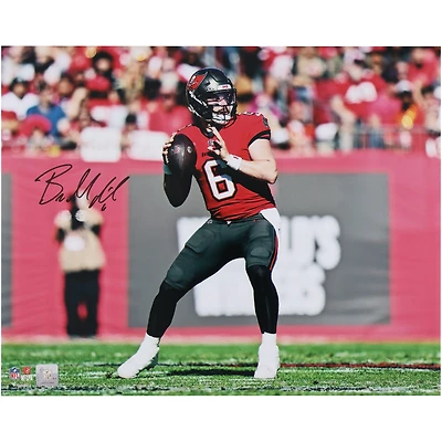 Baker Mayfield Tampa Bay Buccaneers Autographed 16" x 20" Throwing Photograph