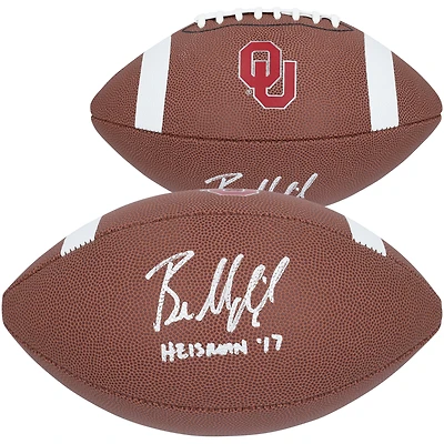Baker Mayfield Oklahoma Sooners Autographed Nike Replica Football with "Heisman 2017" Inscription