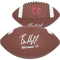 Baker Mayfield Oklahoma Sooners Autographed Nike Replica Football with "Heisman 2017" Inscription