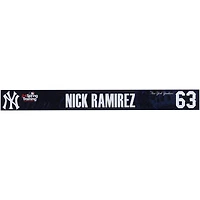 Nick Ramirez New York Yankees Player-Issued #63 Navy Nameplate from 2024 MLB Spring Training